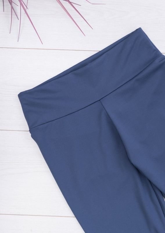 Трендові лосини зі штрипками | 46-48 (колір: вечірнє небо) 