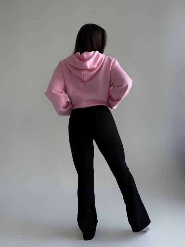 Лосини кльош із дайвінгу | Чорний колір | Висока посадка | Розміри M–2XL