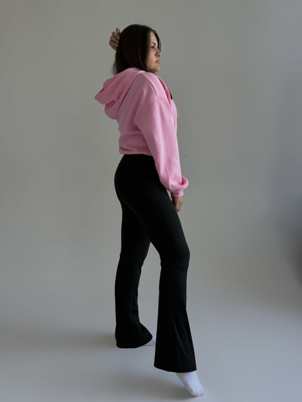 Лосини кльош із дайвінгу | Чорний колір | Висока посадка | Розміри M–2XL