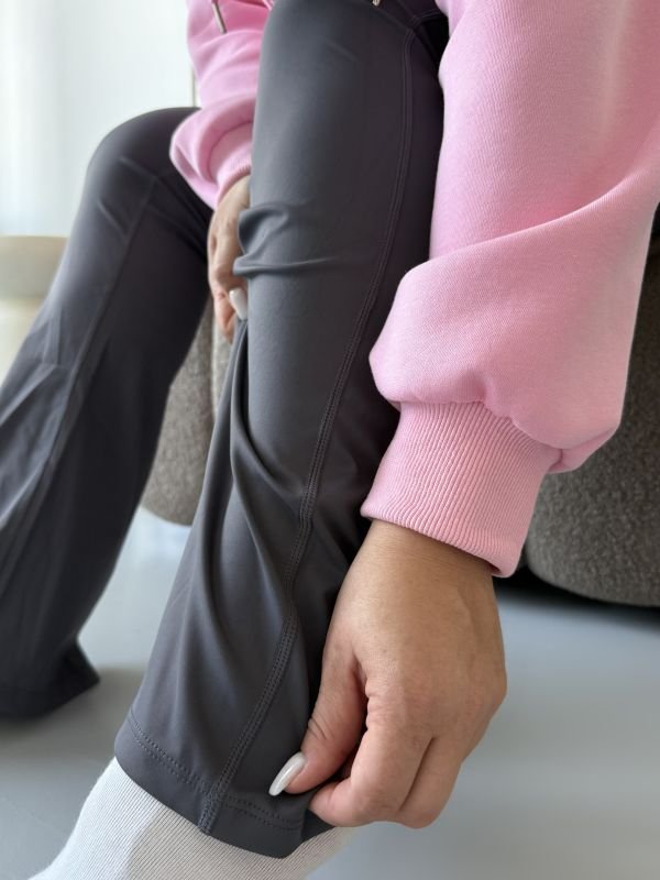 Лосини кльош із дайвінгу | Сірий колір | Висока посадка | Розміри M–2XL