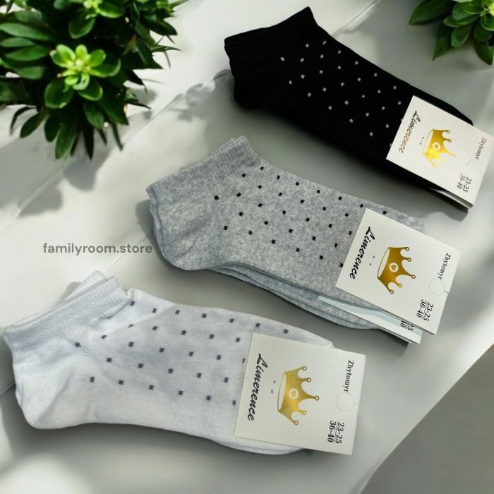 Шкарпетки демісезонні «Limerence», набір 12 пар |Родзинки• Короткі • Розмір: 36–40