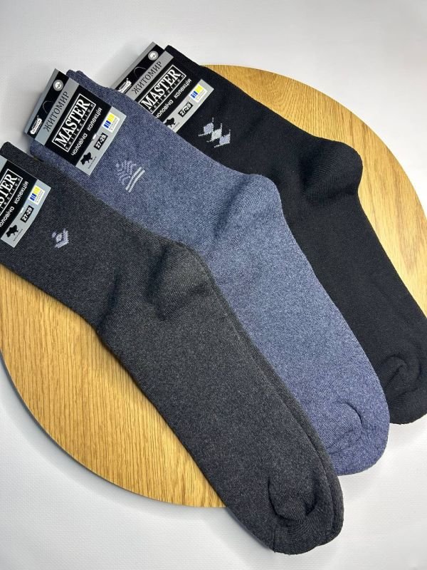 Зимові шкарпетки Житомир «Master» | Чоловічі махрові •  Розмір: 25-27,27-29