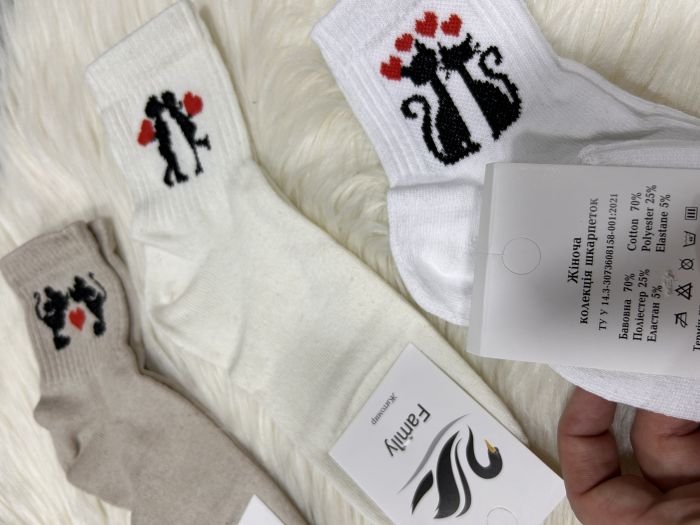 Шкарпетки демісезонні "Limerence” |Котики-мурчики| р 36-40