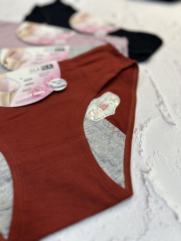 Бавовняні трусики для критичних днів | набір 3 +1 🎁 |  ОС  ( від 80 до 102 см)