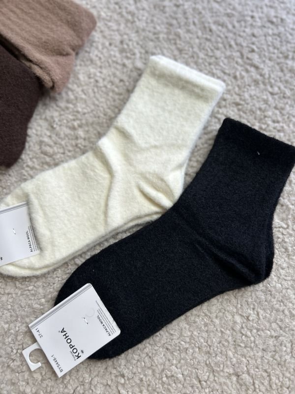 Зимові шкарпетки альпака "Корона" | Термо • Розмір: 37-41