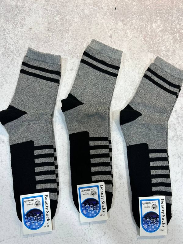 Зимові шкарпетки Житомир "Beauty Socks" | Чоловічі махрові термо-шкарпетки • Розмір: 27-31