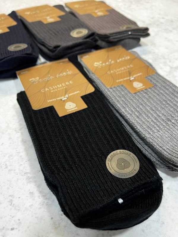Зимові кашемірові шкарпетки "Coalo Socks"|В'язаний рубчик • Розмір: 41-46