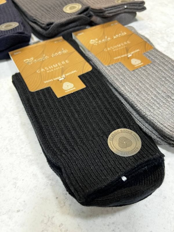 Зимові кашемірові шкарпетки "Coalo Socks"|В'язаний рубчик • Розмір: 41-46