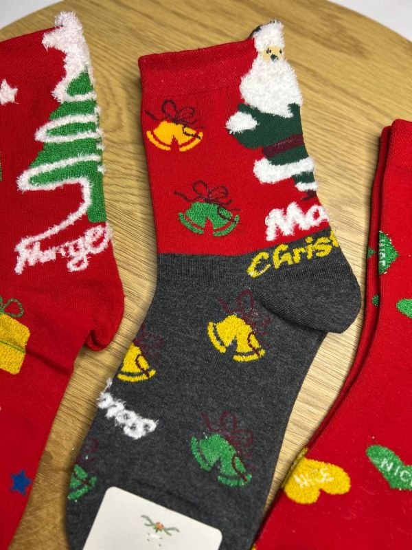 Новорічні шкарпетки "Корона" | Жіночі • Санта | Розмір: 36-41