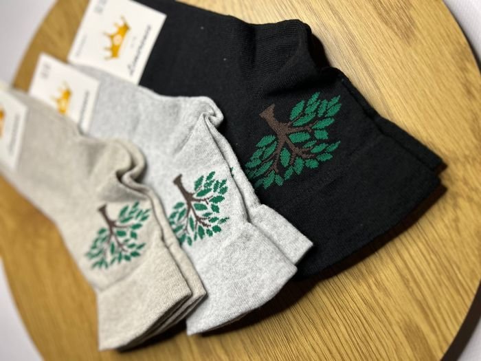 Медичні демісезонні шкарпетки "Limerence" | • Жіночі з малюнком дерева • "Без резинки" | Розмір: 36-40