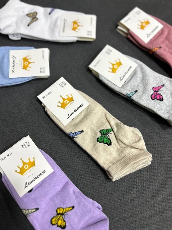 Шкарпетки демісезонні «Limerence» |В упаковці 12 пар • Короткі • Розмір: 36–40 — Арт. 12-400-09