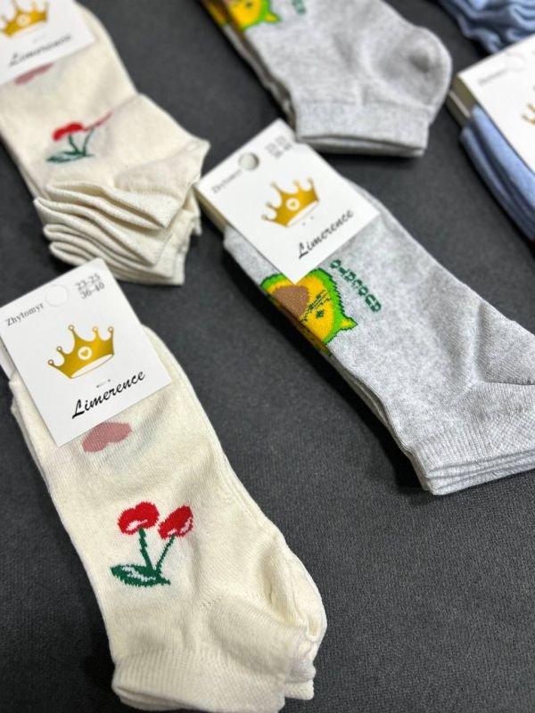 Шкарпетки демісезонні «Limerence» |В упаковці 12 пар • Короткі • Розмір: 36–40 — Арт. 12-400-58