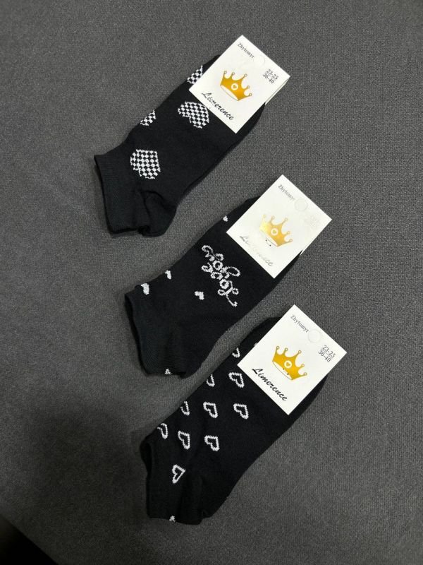 Шкарпетки демісезонні «Limerence» |В упаковці 12 пар • Короткі • Розмір: 36–40 — Арт. 12-400-34