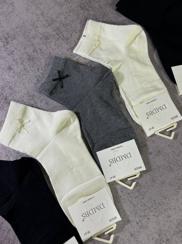 Шкарпетки демісезонні "DMDBS" |•Ніжний бантик • Середні •|Розмір: 36-41