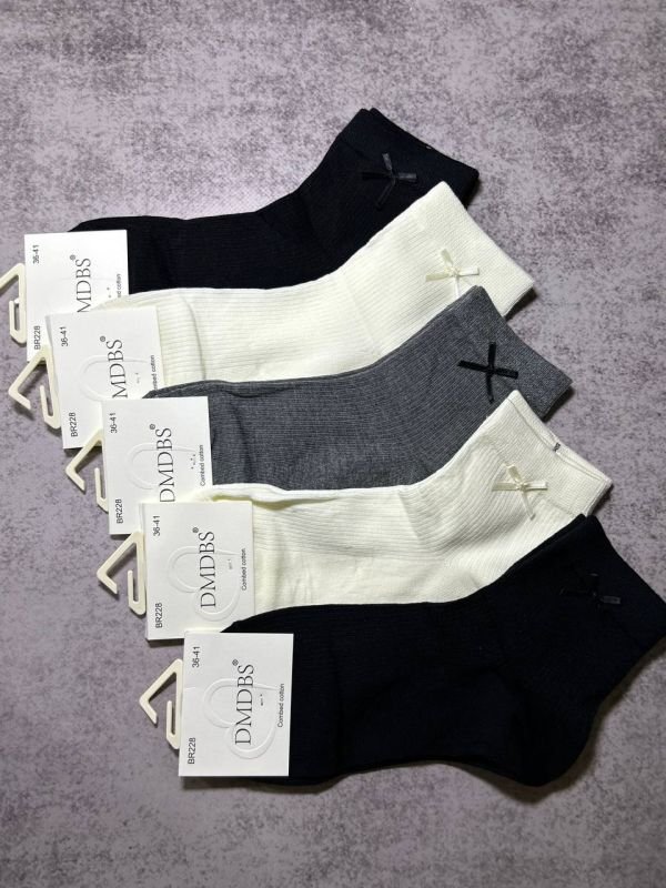 Шкарпетки демісезонні "DMDBS" |•Ніжний бантик • Середні •|Розмір: 36-41