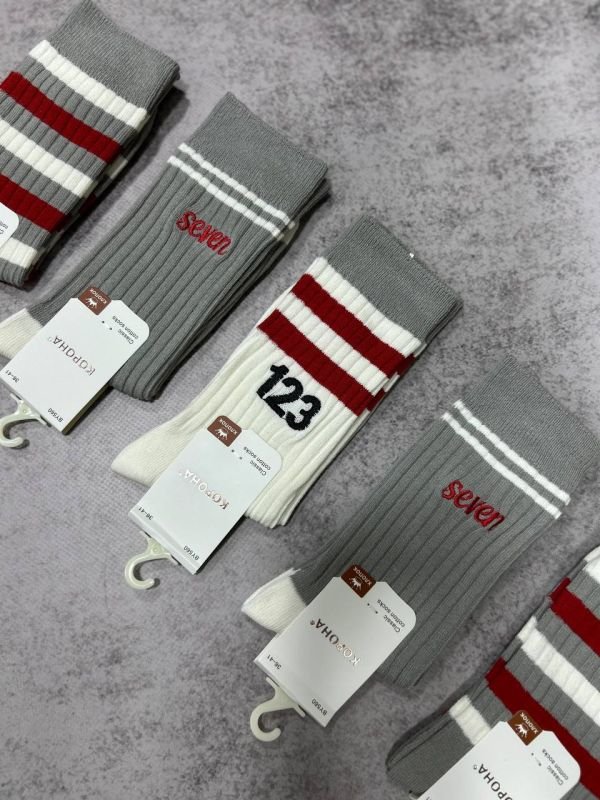 Шкарпетки демісезонні "Корона" | • Теніс • Смужки | Розмір: 36-41