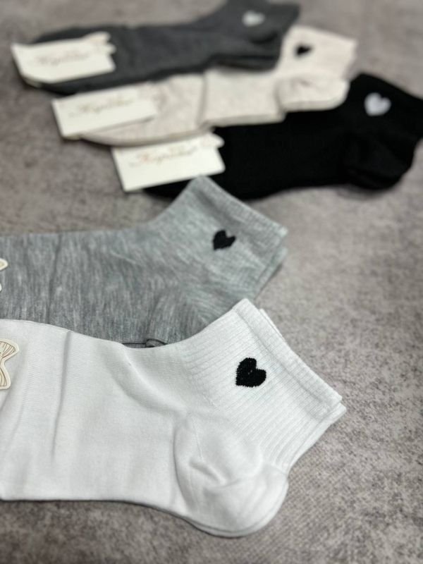 Шкарпетки демісезонні "Корона" | • Сердечко на резинці | Розмір: 37-42