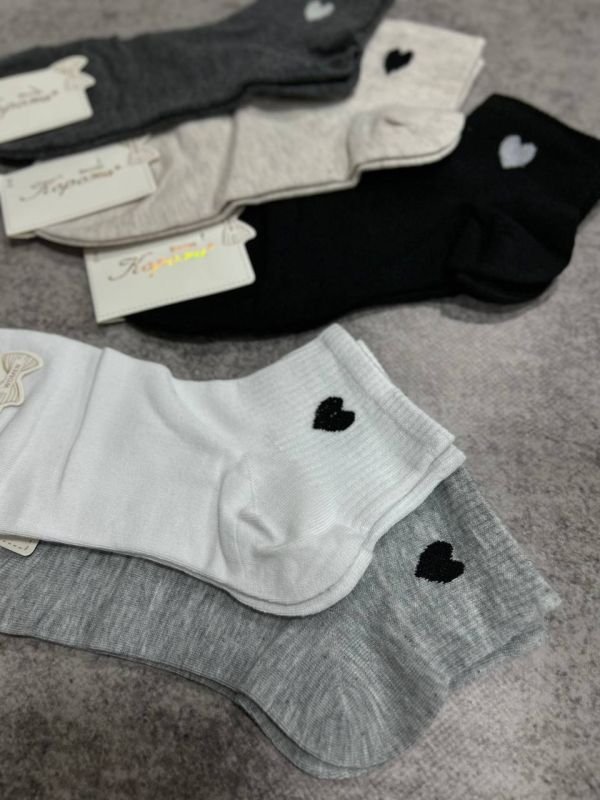 Шкарпетки демісезонні "Корона" | • Сердечко на резинці | Розмір: 37-42