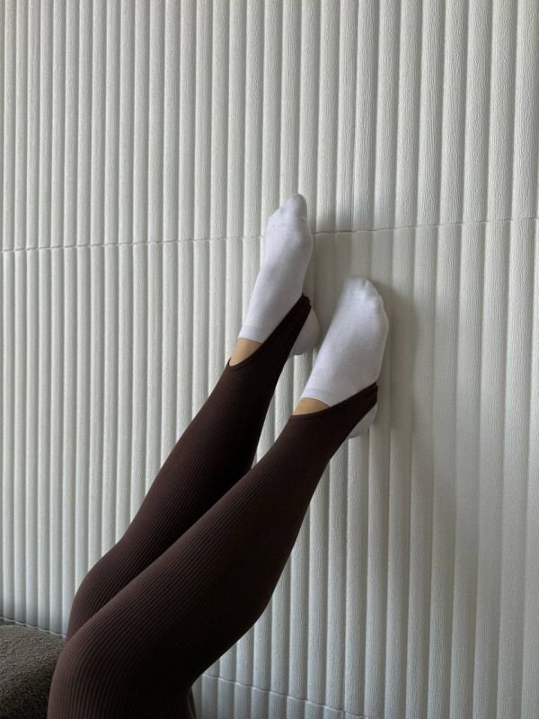 Лосини зі штрипкою через п'яту| Шоколадні| Рубчик | S/M