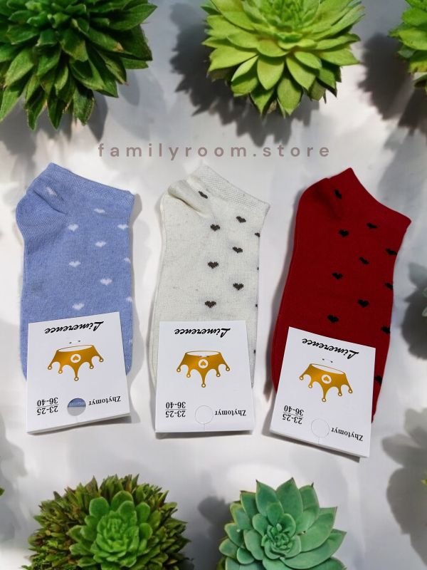 Шкарпетки демісезонні "Limerence”, •Кольорові Серця•, р 36-40