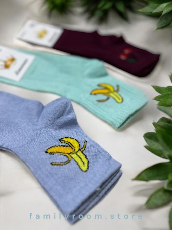 Шкарпетки демісезонні "Limerence”,  •Фрукти•, р 36-40