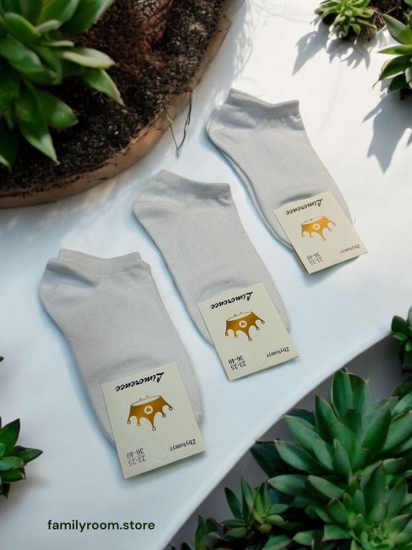 Шкарпетки демісезонні «Limerence», набір 12 пар|Білі базові• Короткі • Розмір: 36–40