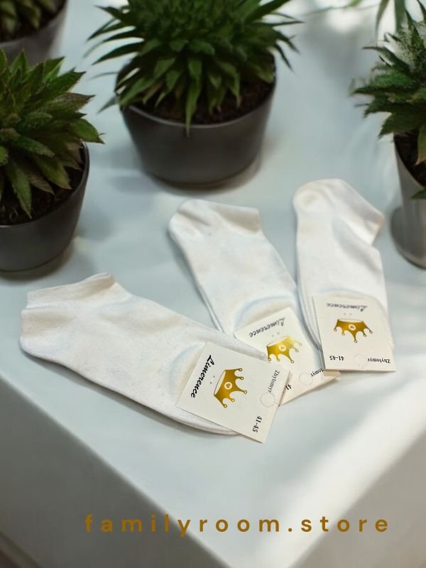 Шкарпетки демісезонні «Limerence», •Базові білі• | Розмір 41-45