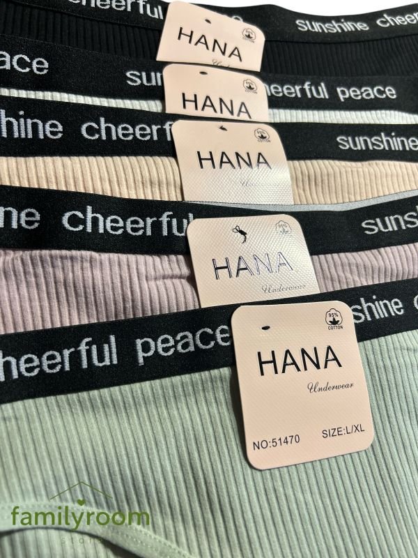 Набір трусиків «Hana» | В наборі пʼять трусиків +1 в 🎁|  ОС  ( від 89 до 106 см)