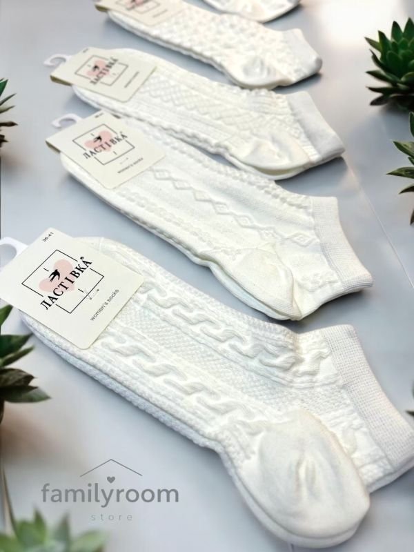 Шкарпетки демісезонні «Ластівка» | Візерунки| Короткі | Розмір: 36-41