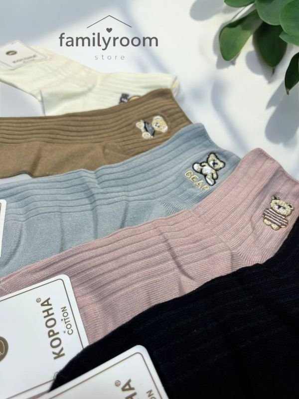 Шкарпетки демісезонні «Корона» | •Вишиті Ведмедики• | Розмір: 36-41