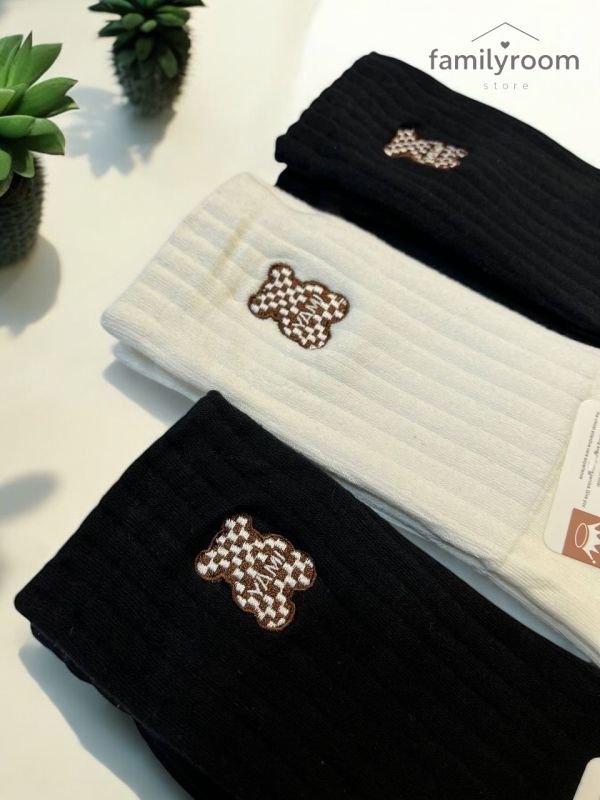 Шкарпетки демісезонні «Корона» | • Ведмедик• Високі •| Розмір: 36-41