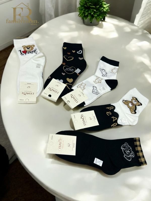 Шкарпетки демісезонні "COALO" |• Ведмедики • Високі •|Розмір: 36-41