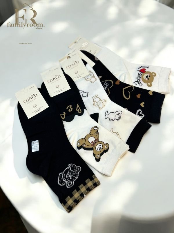 Шкарпетки демісезонні "COALO" |• Ведмедики • Високі •|Розмір: 36-41