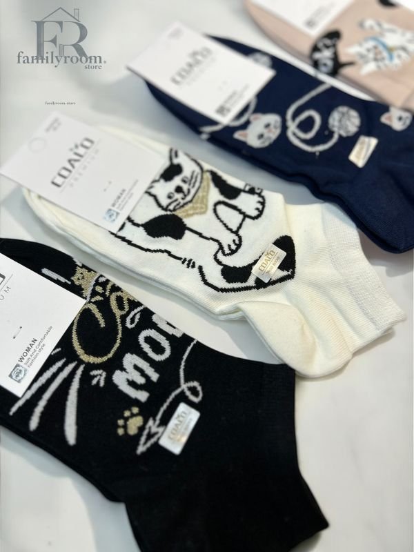 Шкарпетки демісезонні "COALO" |• Котики• Короткі•|Розмір: 36-41 | Арт. 667