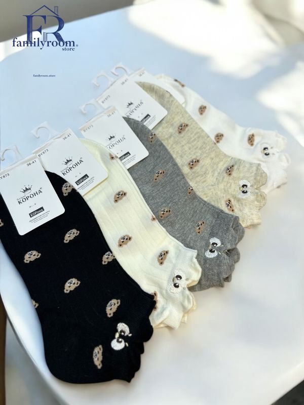 Шкарпетки демісезонні "Корона" |• Рубчик• Короткі•|Розмір: 36-41