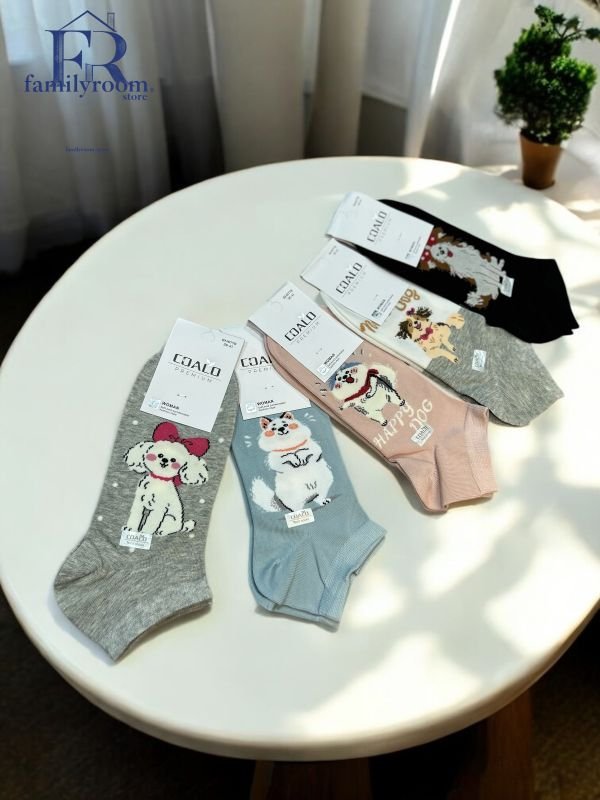 Шкарпетки демісезонні "COALO" |• Песики• Короткі•|Розмір: 36-41