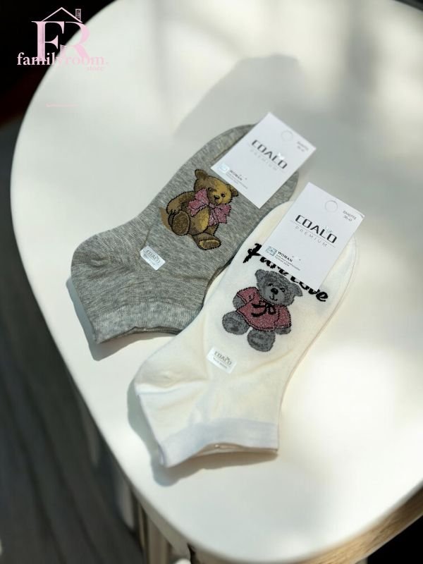 Шкарпетки демісезонні "COALO" |• Ведмедики• Короткі•|Розмір: 36-41 | Арт. 670