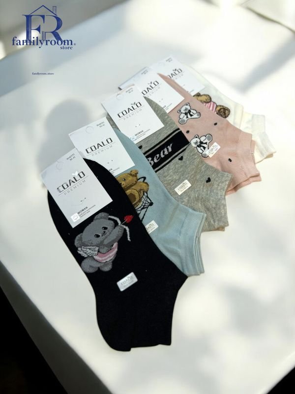 Шкарпетки демісезонні "COALO" |• Ведмедики• Короткі•|Розмір: 36-41 | Арт. 674