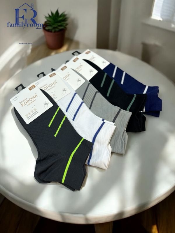 Шкарпетки демісезонні "Корона" | • Короткі•|Розмір: 41-47 — Арт. 687