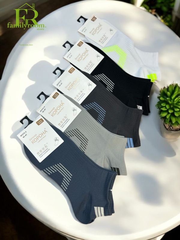 Шкарпетки демісезонні "Корона" | • Короткі•|Розмір: 41-47 — Арт. 685