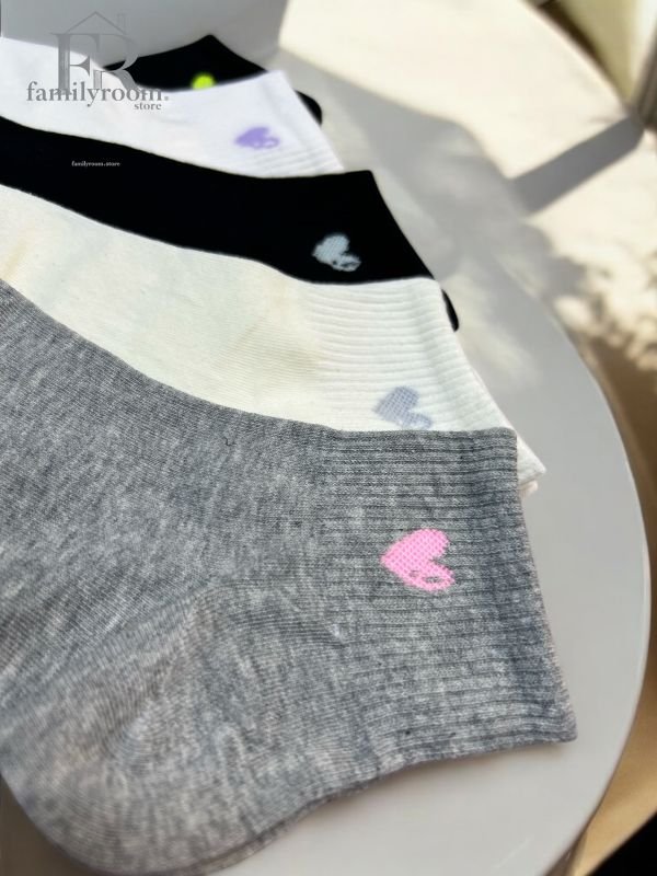 Шкарпетки демісезонні "Корона" | Неонове серце • Короткі| Розмір: 36-41