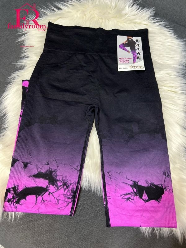 Лосини Push-Up |• Стиль тай-дай • Безшовні |ОС ( 90-110 см)