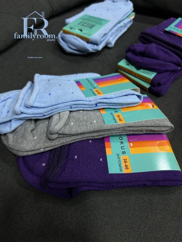 Шкарпетки демісезонні «Крокус» | В упаковці 12 пар • Розмір 36-40 — Арт. 199