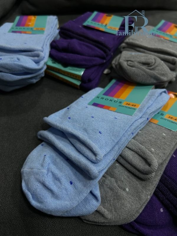 Шкарпетки демісезонні «Крокус» | В упаковці 12 пар • Розмір 36-40 — Арт. 199