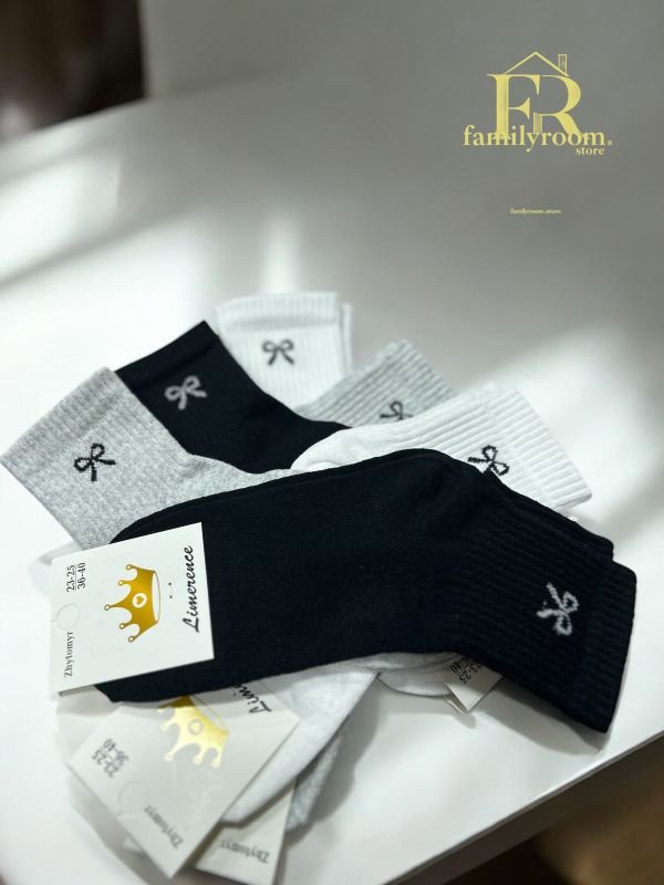 Шкарпектри демісезонні "Limerence" | •Бантики •|  Розмір: 36-40