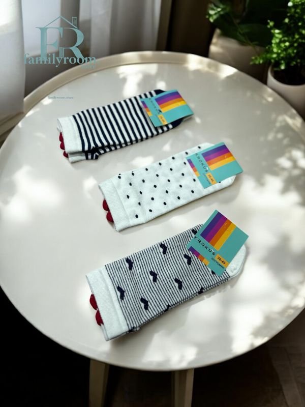 Шкарпетки демісезонні "Крокус" | • П`ята серце • Короткі• | Розмір: 36-40