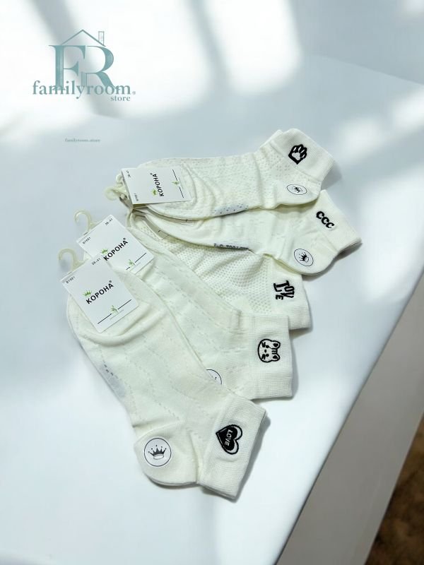 Шкарпетки літні "Корона" | • Бамбук •Короткі•| Розмір: 36-41