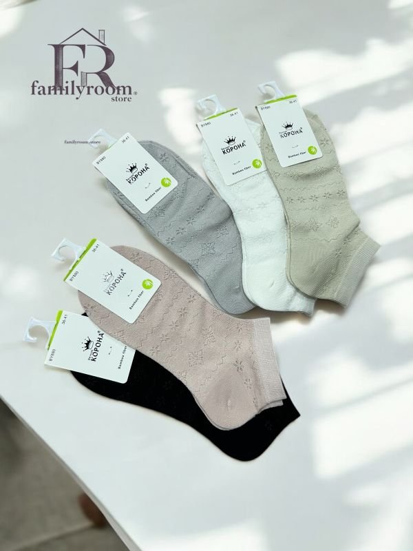 Шкарпетки демісезонні "Корона" | • Бамбук •Короткі•| Розмір: 36-41
