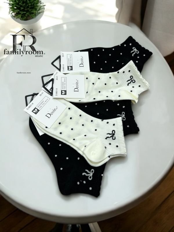 Шкарпетки демісезонні | • Бантик з перлинкою •Короткі•| Розмір: 36-41 — Арт. 729