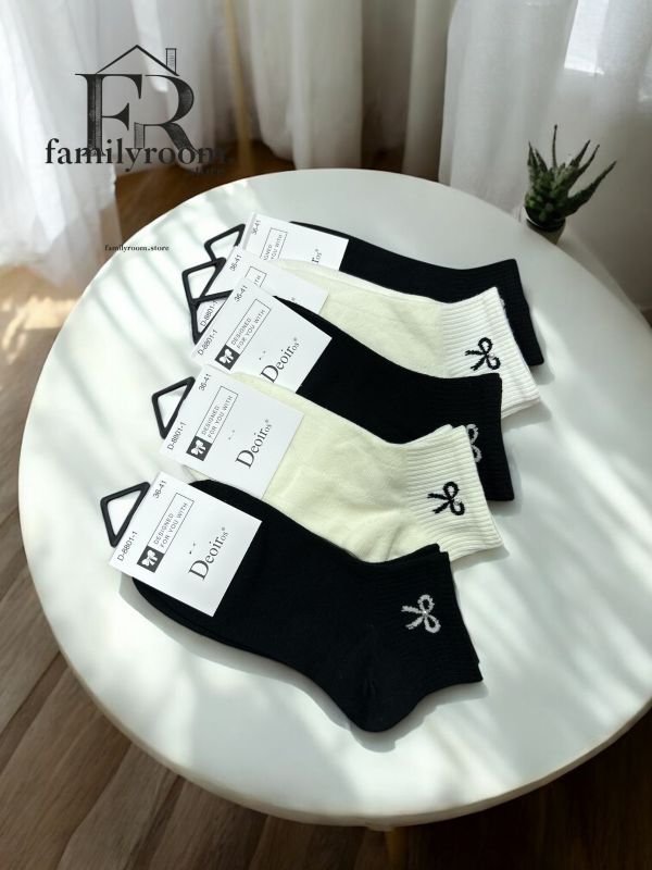 Шкарпетки демісезонні | • Бантик з перлинкою •Короткі•| Розмір: 36-41 — Арт. 728